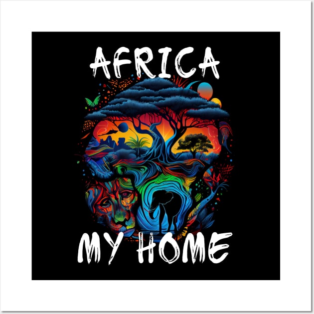 Africa, My Home 3 Wall Art by PD-Store